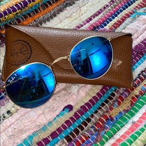 Ray Ban round sunglasses with case